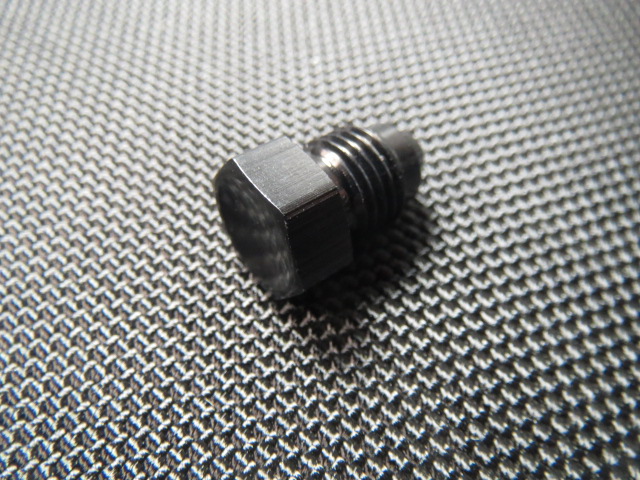 (image for) Plug, Flare -16 - Aluminum - Black Anodized - Click Image to Close